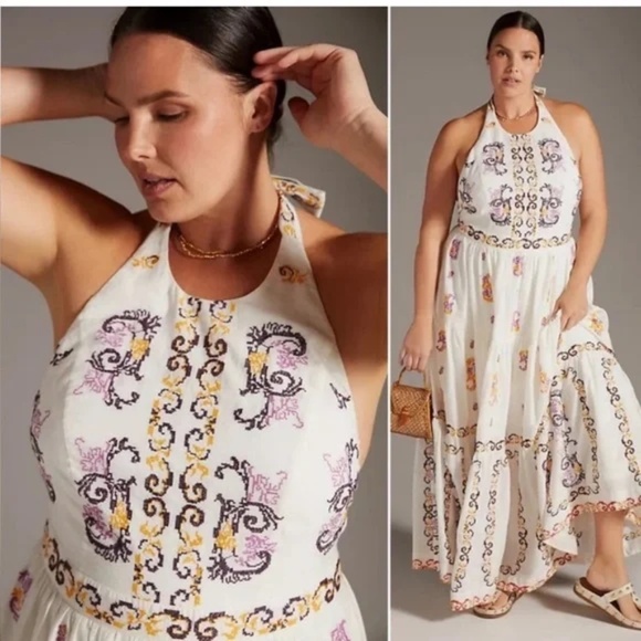 Anthropologie Backless Maxi Dress - Picture 4 of 16